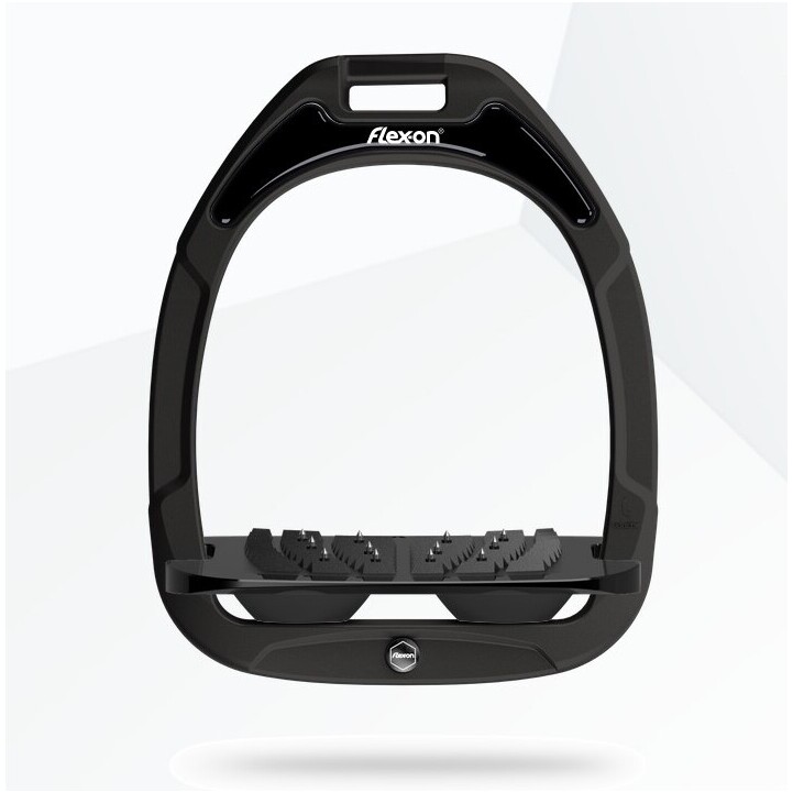 2022 Flex-On Green Composite Ultra Grip Stirrups GC05IUG0505 - Black